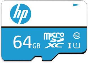 HP 64GB Class 10 Micro SD Memory Card U1 64 GB MicroSD Card Class 10 100 MB/s  Memory Card Compatible with Computer, Camera, Mobile, Tablet