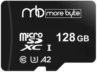 MOREBYTE Ultra 128 GB MicroSD Card Class 10 90 MB/s Memory Card Black 128 GB MicroSD Card Class 10 90 MB/s  Memory Card Compatible with Mobile, Computer, Tablet