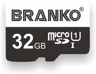 Branko SD-Card-10C-32gb Micro SD Card 32 GB MicroSD Card Class 10 90 MB/s  Memory Card Compatible with Computer, Camera, Mobile