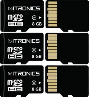 Mitronics MTN-8GB Pro 8 GB MicroSD Card Class 10 80 MB/s  Memory Card Compatible with Camera, Computer, Gaming Console, Mobile, Tablet