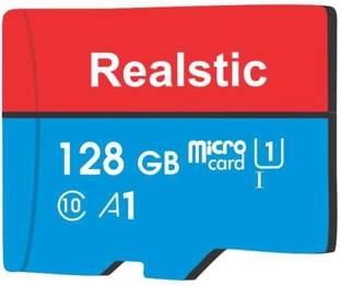 Realstic Memory Card Micro Sd Card / MMC Ultra 128 GB MicroSD Card Class 10 130 MB/s  Memory Card Compatible with Mobile, Tablet, Camera