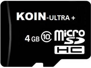 MOREBYTE Ultra Plus 4gb Memory card Class 10 transfer speed upto 100mb/s Ultra Plus 4 GB MicroSD Card Class 10 90 MB/s  Memory Card Compatible with Camera, Computer, Mobile, Tablet