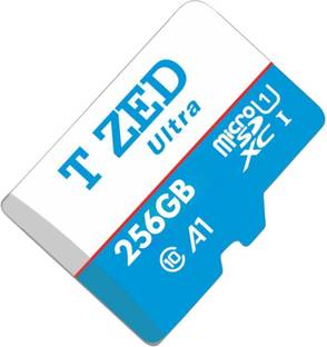 T ZED 256 GB Memory card MICRO 256 GB MicroSD Card Class 10 160 MB/s  Memory Card Compatible with Camera, Computer, Gaming Console, Mobile, Tablet