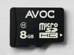 AVOC FLASH F02 MicroHD 8 GB MicroSD Card Class 10 20 MB/s  Memory Card Compatible with Computer, Tablet, Camera, Mobile
