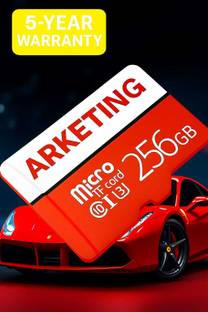 ARKETING 1-256 A1 256 GB MicroSDHC Class 10 120 MB/s  Memory Card Compatible with Camera, Mobile, Tablet, Computer, Gaming Console