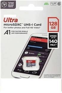 yajas MEMORY CARD AND SD CARD 128GB 10 128 GB MicroSDHC Class 10 98 MB/s  Memory Card Compatible with Mobile, Camera, Gaming Console, Computer, Tablet