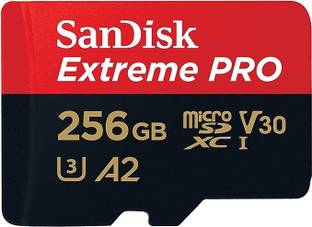 SanDisk Extreme Pro 256 GB MicroSDHC Class 10 200 MB/s  Memory Card