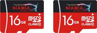 NIAMIA 16GB microSDHC SF CARD Class 10 Memory Card Model Number - NM16GBSDHC10 SPEED FLASH (Pack of 2) 16 GB MicroSDHC Class 10 30 MB/s  Memory Card Compatible with Camera, Computer, Gaming Console, Mobile, Tablet
