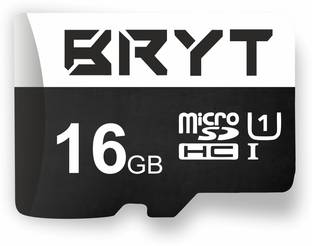 BRYT CL10 UY Memory Card UHS-1 High Capacity Micro SD Card 16 GB MicroSDHC Class 10 90 MB/s  Memory Card Compatible with Camera, Mobile, Tablet