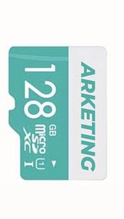 ARKETING 128Sa 1 memory card 128 GB MicroSD Card Class 10 130 MB/s  Memory Card Compatible with Camera, Computer, Gaming Console, Mobile, Tablet