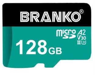 Branko V30 A2-128GB A2 128 GB MicroSD Card UHS Class 3 130 MB/s  Memory Card Compatible with Camera
