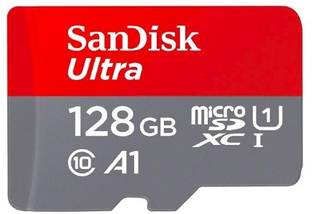 SanDisk Ultra 128 GB MicroSDXC Class 10 120 Mbps Memory Card SanDisk Ultra 128 GB MicroSDXC Class 10 120 Mbps Memory Card 128 GB MicroSDXC Class 10 120 MB/s  Memory Card Compatible with Camera, Computer, Mobile, Tablet