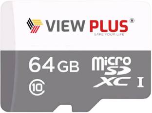View Plus VP-SD64MICRO-64GB VP00001 64 GB MicroSDXC Class 10 1 MB/s  Memory Card Compatible with Camera, Mobile