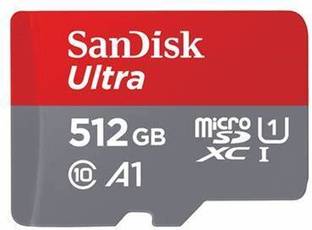 SanDisk Memory card 512GB Ultra Micro SD 512 GB MicroSDXC Class 10 140 MB/s  Memory Card Compatible with Camera
