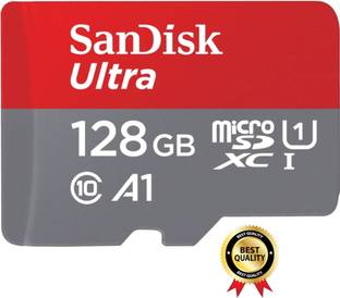 Mozahidul Telecom SanDisk SDSQUAR-128G-GN6MA Ultra 128 GB MicroSDXC Class 10 140 MB/s Memory Card Compatible with Camera, Computer, Gaming Console, Mobile, Tablet (Pack of 1) 10 128 GB MicroSDXC Class 10 150 MB/s  Memory Card Compatible with Mobile