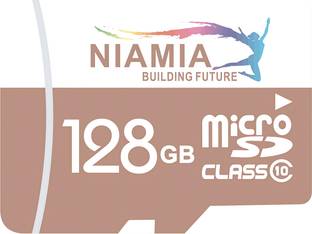 NIAMIA 128GB microSDXC UHS-I U3 Speed Flash Memory Card (Up to 120MB/s) Speed Flash 128 GB MicroSDXC Class 10 120 MB/s  Memory Card Compatible with Camera, Computer, Gaming Console, Mobile, Tablet