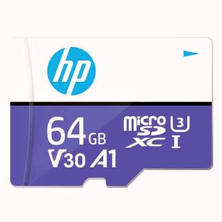 HP mx330 A1 U3 High Speed MicroSD Card U3 (MSDCWAU3-64GB) 64 GB MicroSDXC Class 10 100 MB/s  Memory Card Compatible with Mobile, Camera