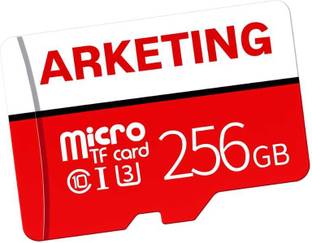 ARKETING DQM-256 1NE 256 GB MicroSDXC Class 10 130 MB/s  Memory Card Compatible with Camera, Computer, Gaming Console, Mobile, Tablet