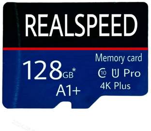 Realspeed HD | Upto 130 MB/s | Class 10 | U1, C10 128 GB MMC Micro Card Class 10 130 MB/s  Memory Card