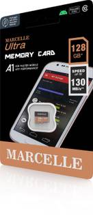 Marcelle MICRO CARD ULTRA 128 GB MicroSD Card Class 10 130 MB/s  Memory Card Compatible with Mobile