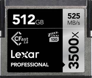 Lexar LC512CRBNA3500 3500X 512 GB Compact Flash Class 10 525 MB/s  Memory Card Compatible with Camera