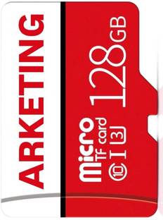 ARKETING CN-1 1 memory 128 GB SDHC UHS-I Card Class 10 130 MB/s  Memory Card Compatible with Mobile, Tablet, Camera, Computer, Gaming Console