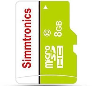 Simmtronics SMMSDC010-008G HC 8 GB SD Card Class 10 90 MB/s  Memory Card Compatible with Camera, Tablet, Mobile