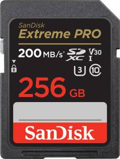 SanDisk SDSDXXD-256G-GN4IN Extreme Pro 256 GB SDHC Class 10 200 MB/s  Memory Card Compatible with Camera