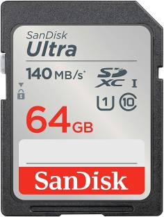 SanDisk Ultra 64 GB SDHC UHS-I Card Class 10 140 Mbps  Memory Card