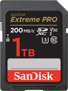SanDisk SDSDXXD-1T00-GN4IN Extreme Pro 1 TB SDHC Class 10 200 MB/s  Memory Card Compatible with Camera
