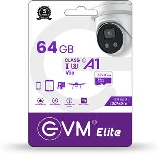 EVM EETF/64GU3 U3 V30 64 GB TF Card Class 10 100 MB/s  Memory Card Compatible with Computer