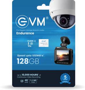EVM ENTF/128GBU3 Endurance 128 GB TF Card Class 10 100 MB/s  Memory Card Compatible with Camera