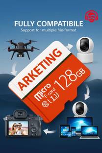 ARKETING AT/128 CP/128 128 GB Ultra SDHC Class 10 120 MB/s  Memory Card Compatible with Mobile, Tablet