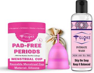 GLOKE Large Reusable Menstrual Cup