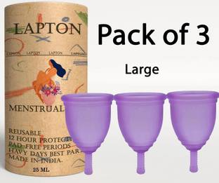 LAPTON Large Reusable Menstrual Cup