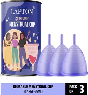 LAPTON Large Reusable Menstrual Cup