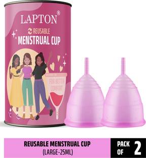 LAPTON Large Reusable Menstrual Cup