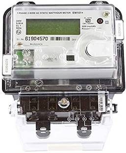 L&T Single Phase Electronic Energy Sub Meter LCD Display 5-30A Metal Electrical Box