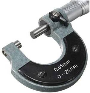 2FTR 111026 Generic Micrometer Instrument Screw Gauge Hardened 0-25mm Count 0.01mm Micrometer Screw Gauge