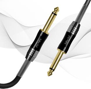 Softline Pro SPJJ500-A Mono to Mono Cable 6.35mm Jack to 6.35mm Jack 16 ft/5 Meter Music Instrument Cable 6.35mm Mono Jack Male to Male Audio Cable for Mixer, Guitar