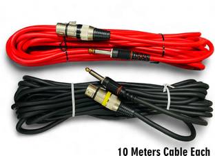 Finn Finest HIGH QUALITY 10 Meter XLR Male to Female Cable(PACK of 2) 2 x 10 meter Cables for sheer performance