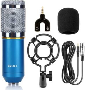 Urban Infotech BM800 Condenser Microphone with shockmount XLR Cable & WindScreen Professional Studio Recording mic Accessories Setup for Singing StarMaker Smule Phone Recording Professional Broadcasting Studio Recording Condenser Microphone Kit