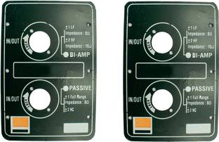 Ovicart 160mm Metal Plate For Speaker Box Speak On, XLR Socket 2x Metal terminal plate