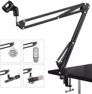 IMAGINEA NB-35 Microphone Stand, Boom Mic Arm Stand, 360 Degree Gooseneck with Mic Clip Holder for Radio Broadcasting Studio, Voice-Over Sound Studio, Stages, and Podcasts Microphone Stand