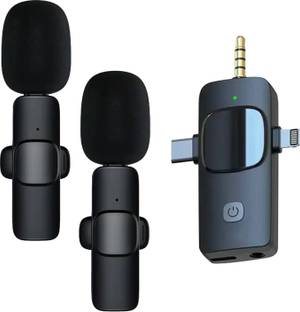 MOOZMOB Dual Wireless Mic for Mobiles Laptop Microphone