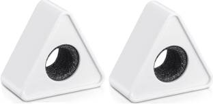 Adiohub Microphone Logo Portable Triangular Shaped Interview Pack of 2 Microphone Accessories