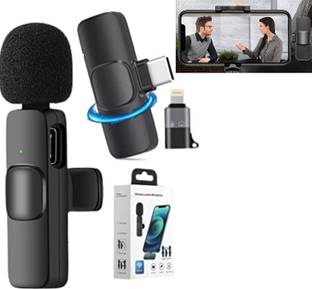 SHOP PLUS Digital Mini Lavalier Microphones, Compatible With Iphone & Android Shoots,Youtubers, Video Recording,Facebook,Live Stream