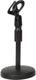 Clethics Adjustable Microphone stand for Table Mic to Recording Audio, Podcast or Karaoke Microphone Holder