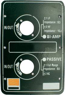 Ovicart 160mm Metal Terminal Plate For Speaker Box Speak On, XLR Socket Metal terminal plate