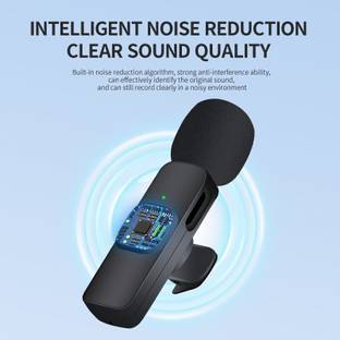 IMAGINEA 2.4GHz Wireless Microphone, Digital Mini Portable Recording Clip Mic with Receiver for All Type-C Lightning Mobile Phones Camera Laptop for Vlogging YouTube Journalism Online Class, Zoom Call Wireless Collar Microphone